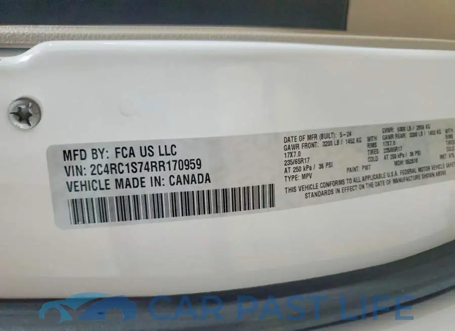 2C4RC1S74RR170959# 13