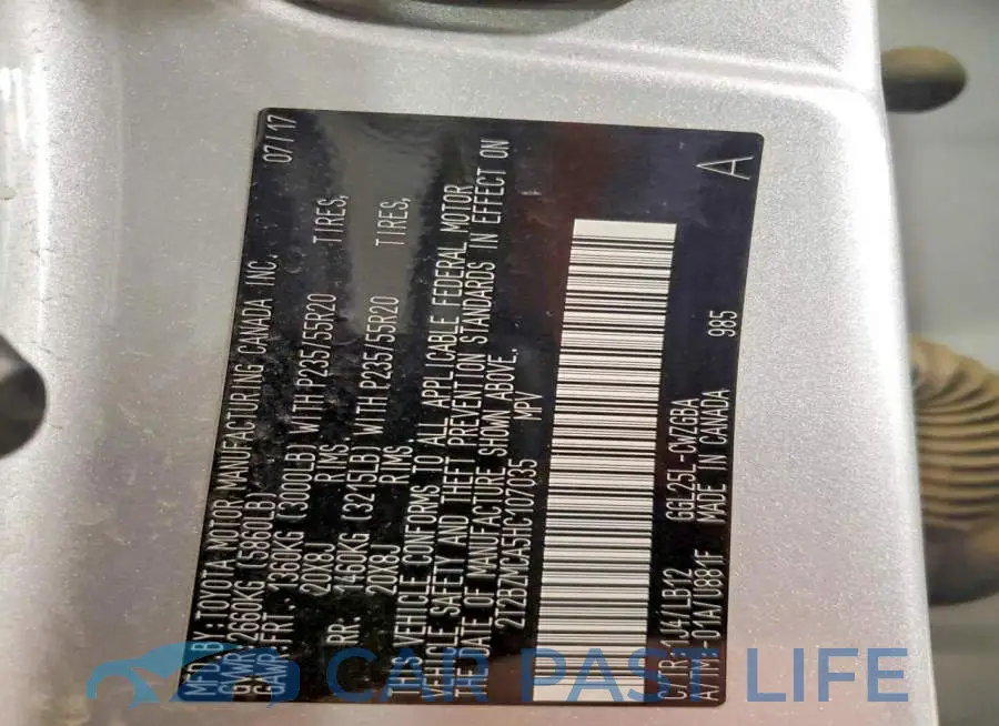2T2BZMCA5HC107035# 14