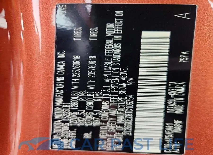 2T2GGCEZ8TC106754# 14