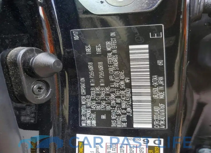 JTJBM7FX3J5188430# 12