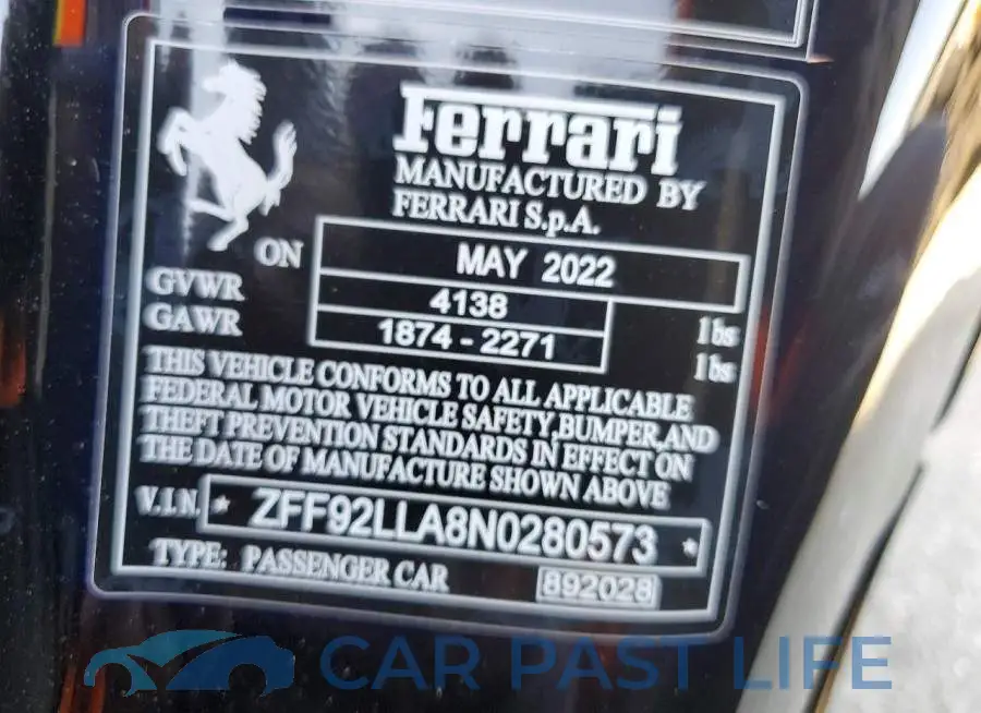 ZFF92LLA8N0280573# 12