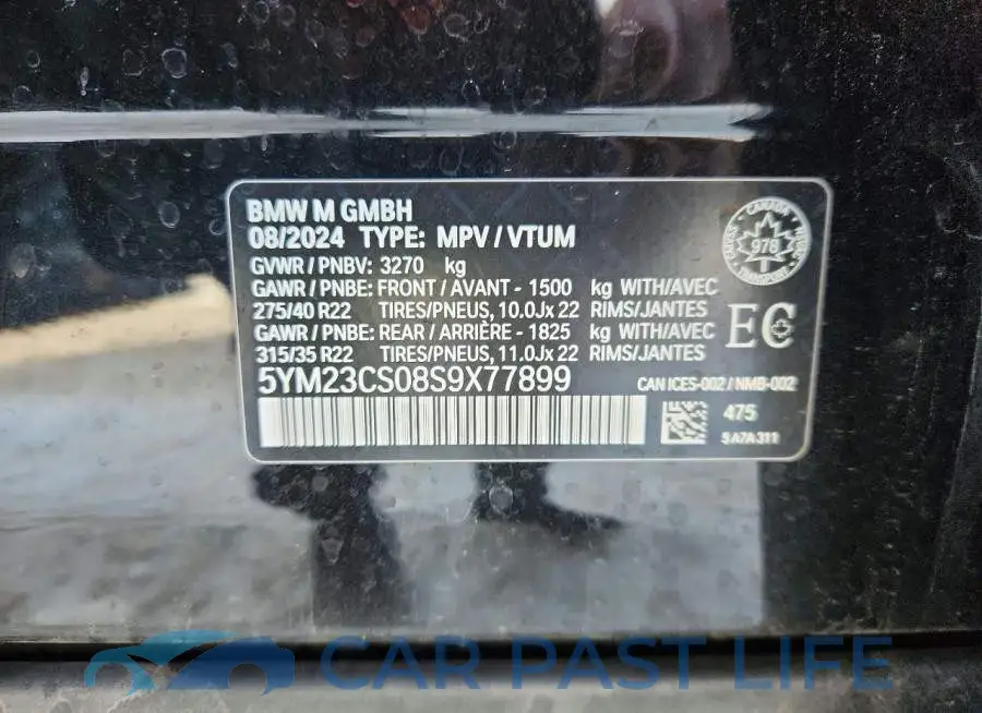 5YM23CS08S9X77899# 13
