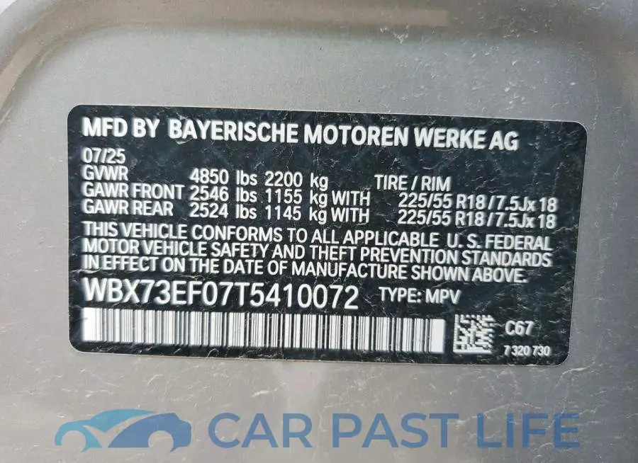 WBX73EF07T5410072# 14
