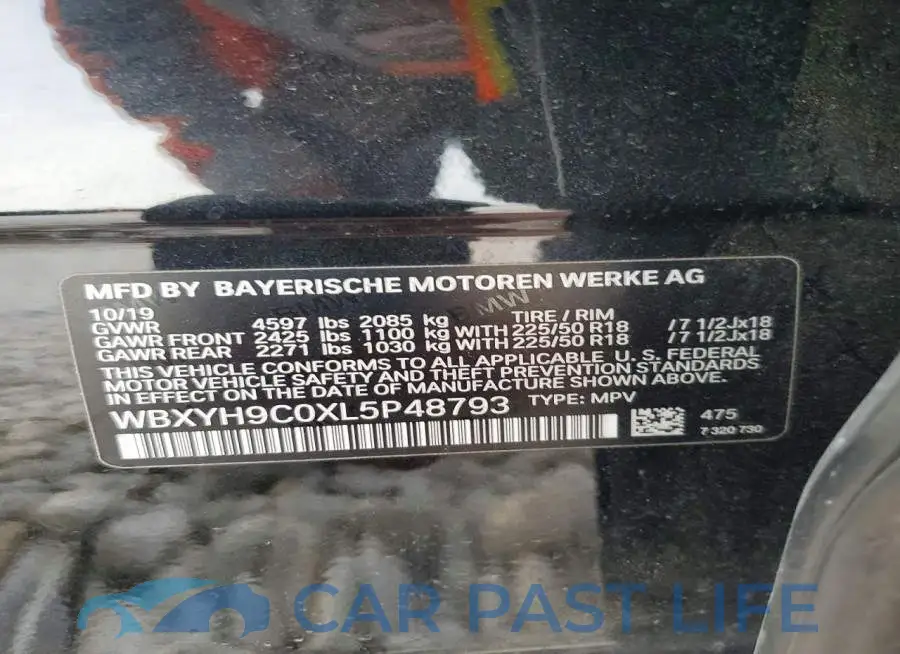 WBXYH9C0XL5P48793# 13