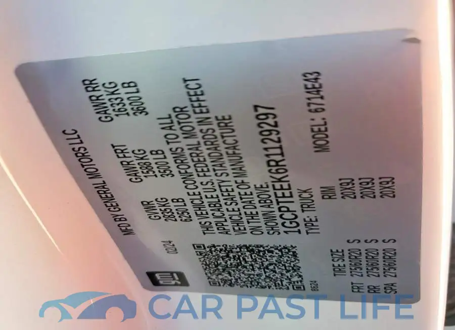 1GCPTEEK6R1129297# 12