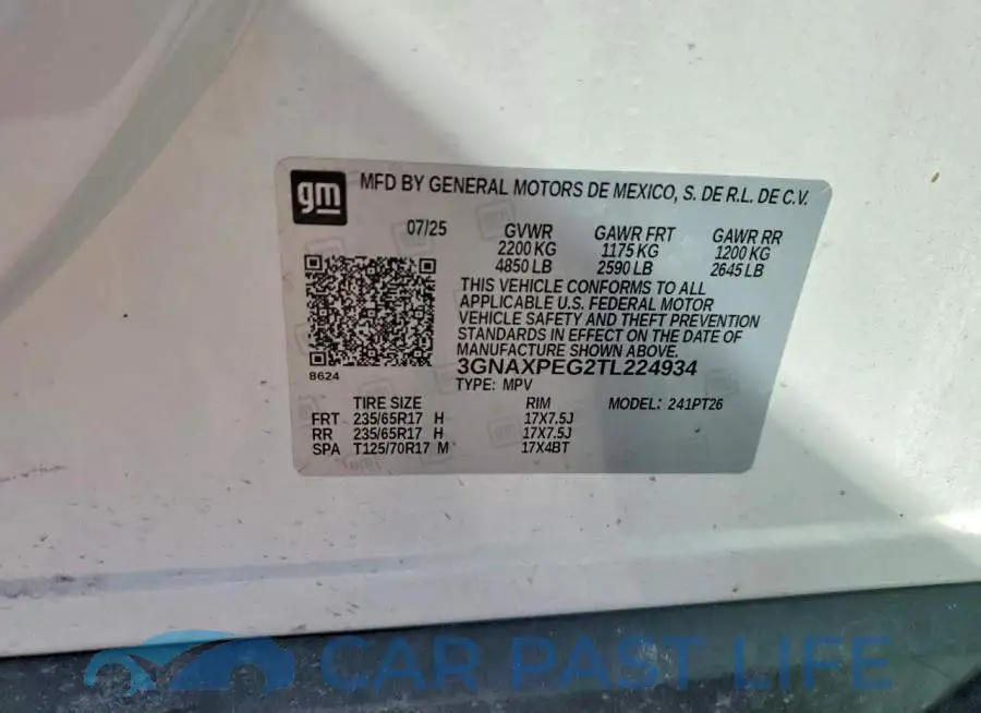 3GNAXPEG2TL224934# 13