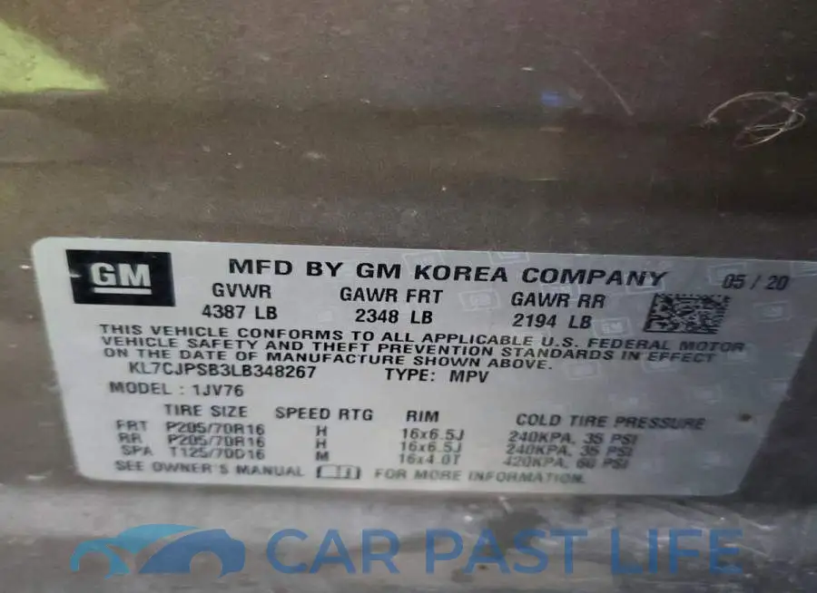 KL7CJPSB3LB348267# 13