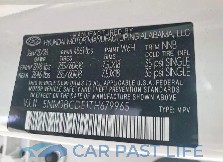 5NMJBCDE1TH679965# 14