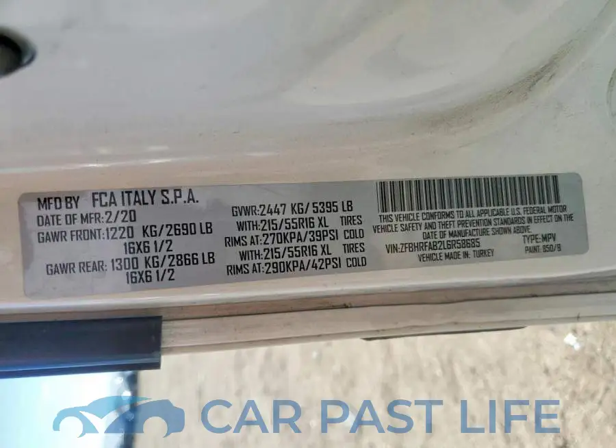 ZFBHRFAB2L6R58685# 13