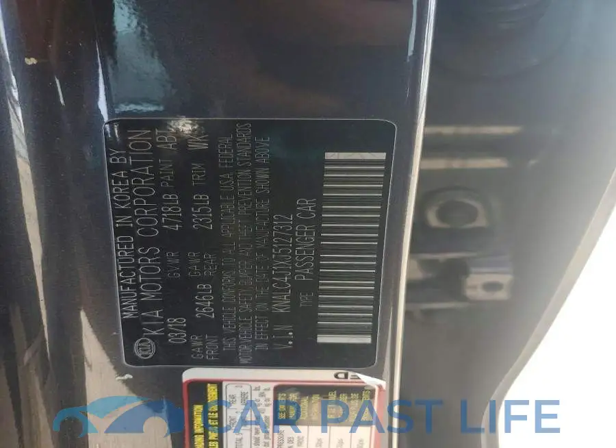 KNALC4J1XJ5127312# 12