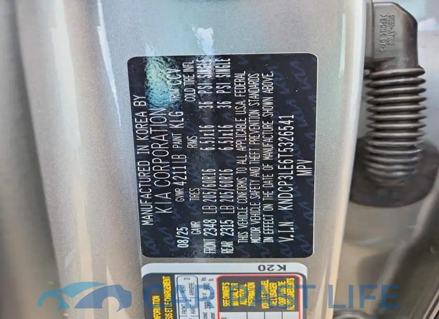 KNDCP3LE6T5326541# 14