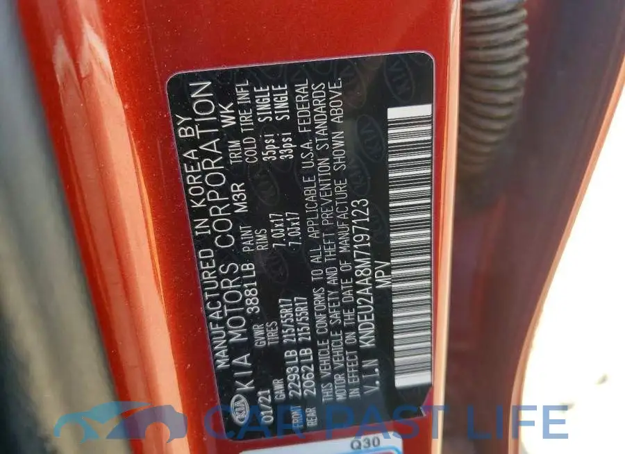 KNDEU2AA8M7197123# 13