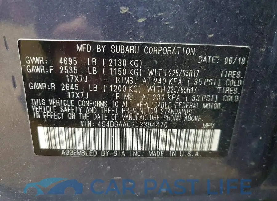 4S4BSAAC2J3394470# 13