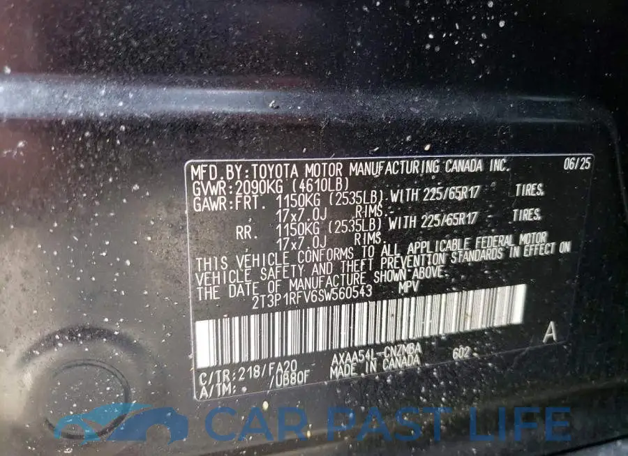 2T3P1RFV6SW560543# 13