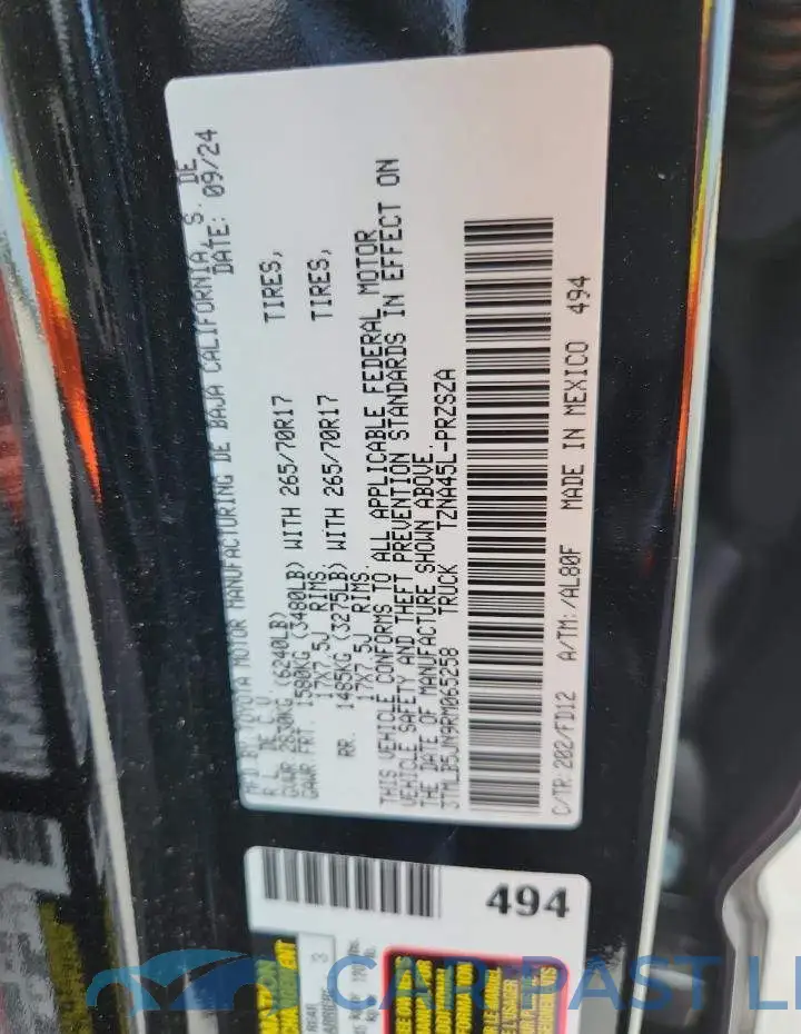 3TMLB5JN9RM065258# 12