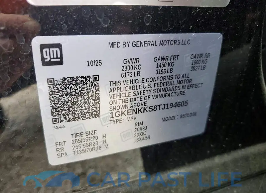 1GKENKKS8TJ194605# 14