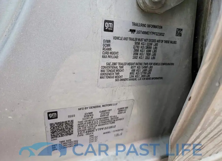 1GT49MEY7PF221812# 12