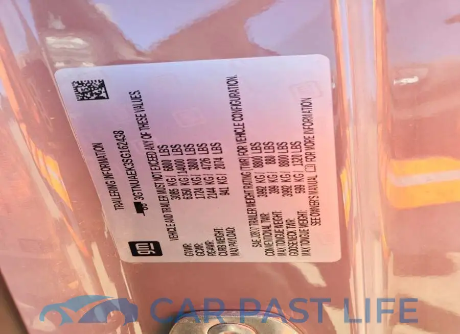 3GTNUAEK3SG162438# 12