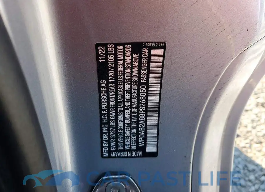 WP0AB2A88PS268050# 12