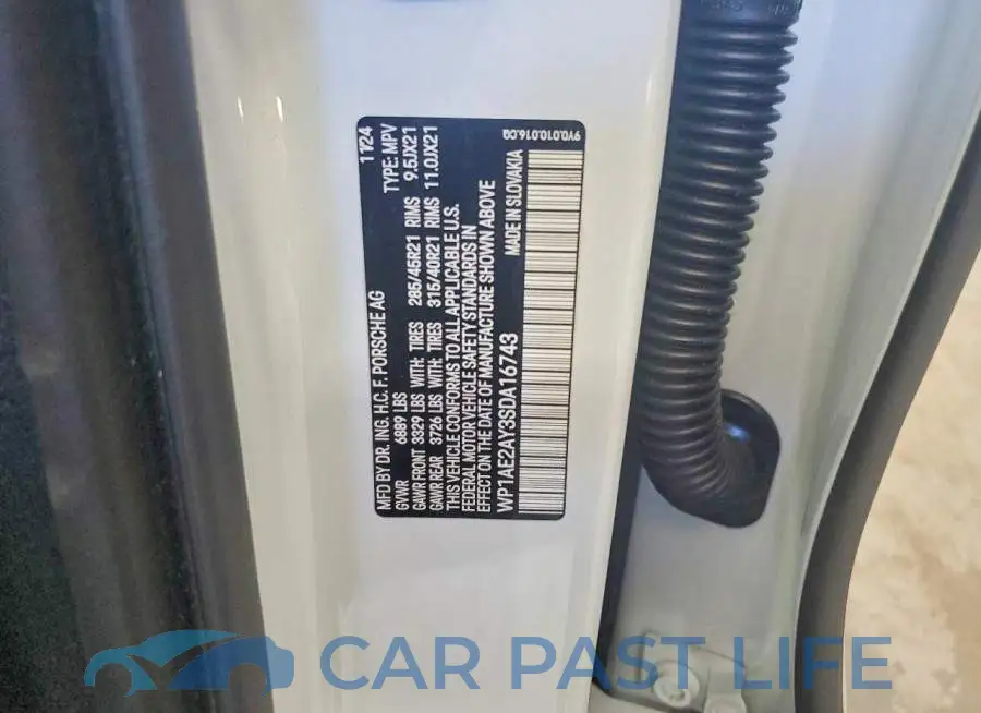 WP1AE2AY3SDA16743# 13