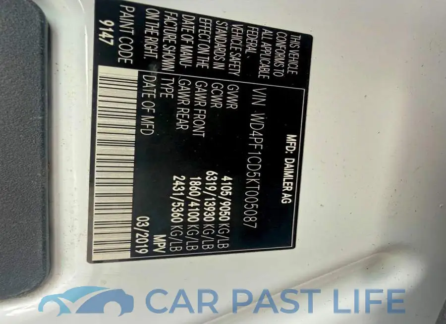 WD4PF1CD5KT005087# 10