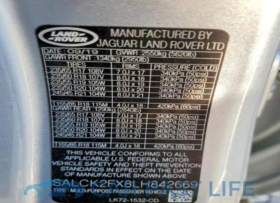 SALCK2FX8LH842669# 13
