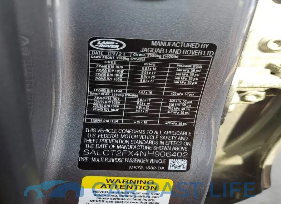 SALCT2FX4NH906402# 13