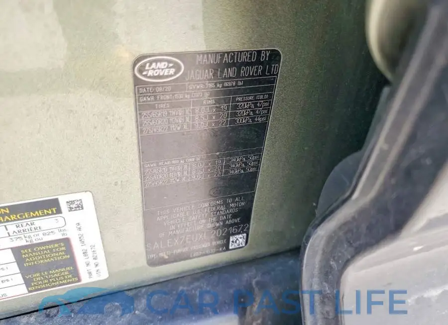 SALEX7EUXL2021672# 13