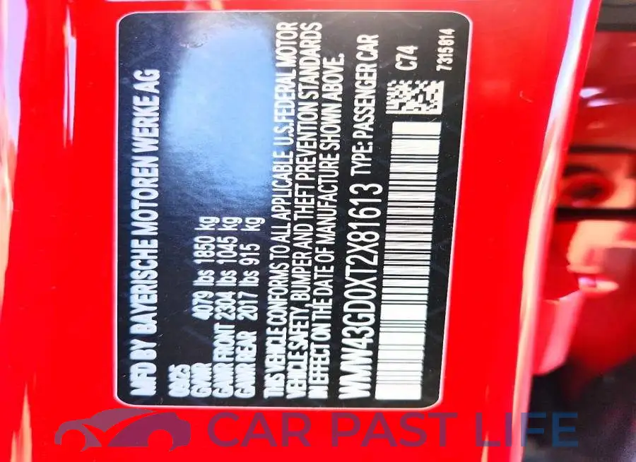 WMW43GD0XT2X81613# 12
