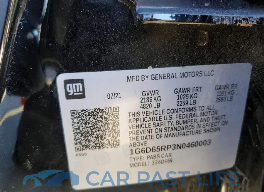 1G6D65RP3N0460003# 12