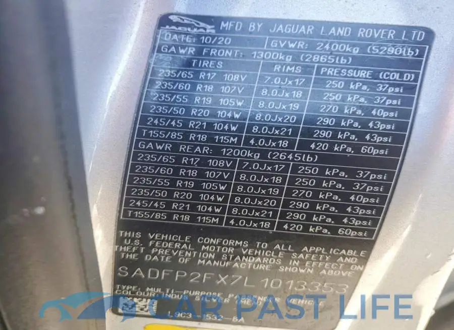 SADFP2FX7L1013353# 13