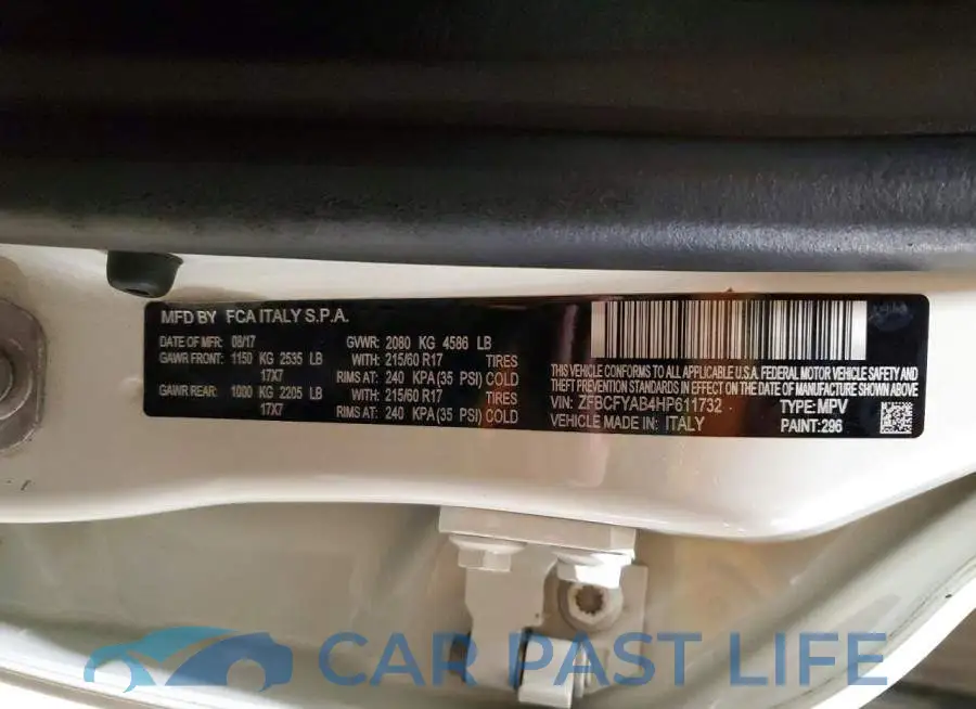 ZFBCFYAB4HP611732# 14