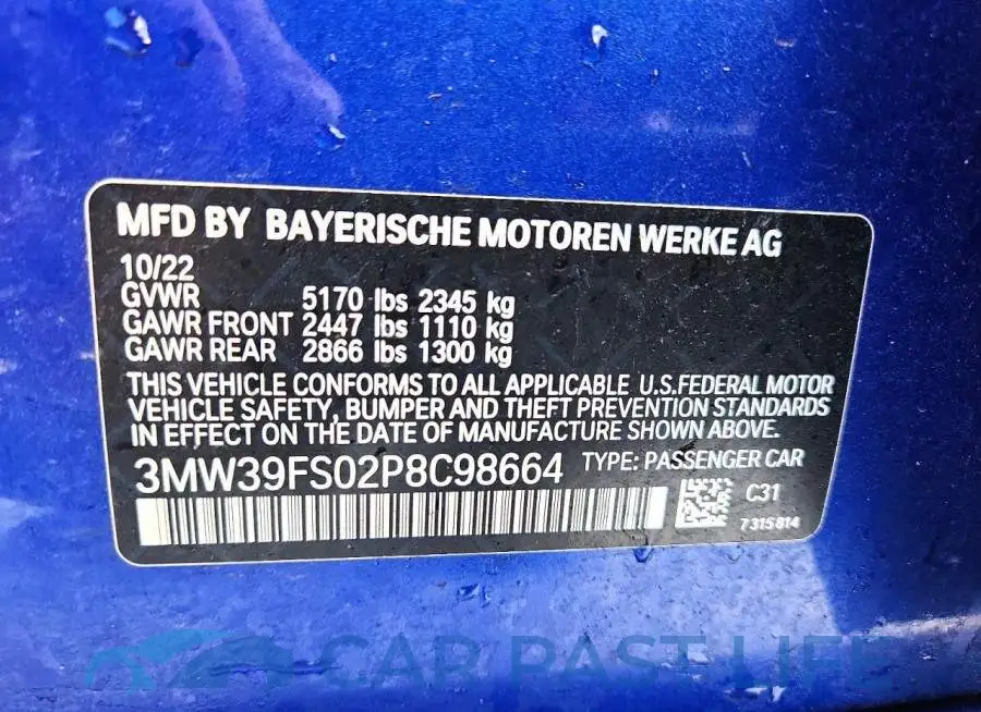 3MW39FS02P8C98664# 12