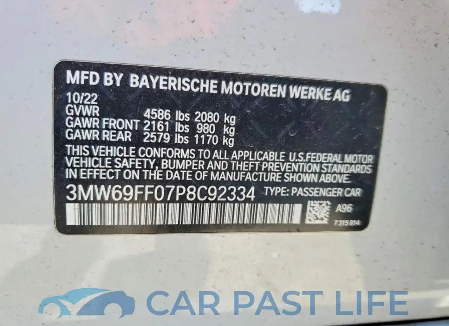 3MW69FF07P8C92334# 13