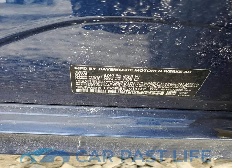 3MW89FF06R8E28187# 12