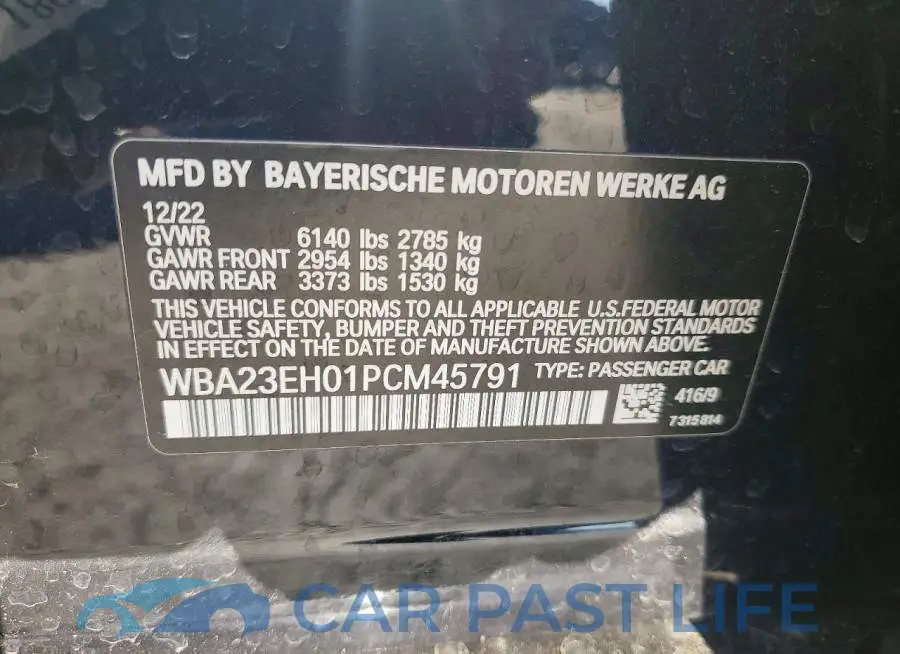 WBA23EH01PCM45791# 12