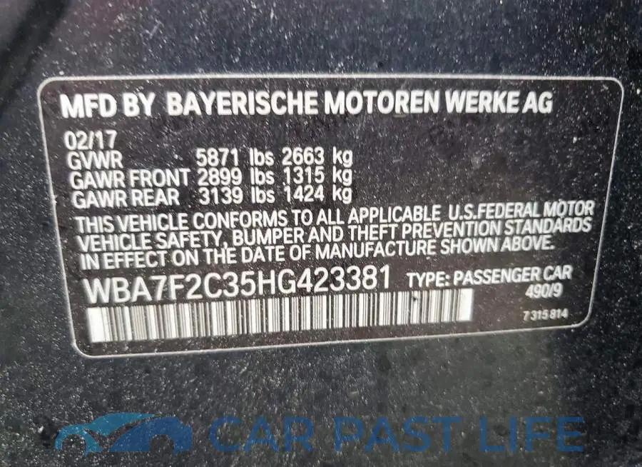 WBA7F2C35HG423381# 12