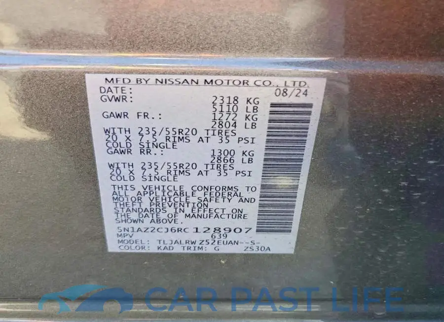 5N1AZ2CJ6RC128907# 13