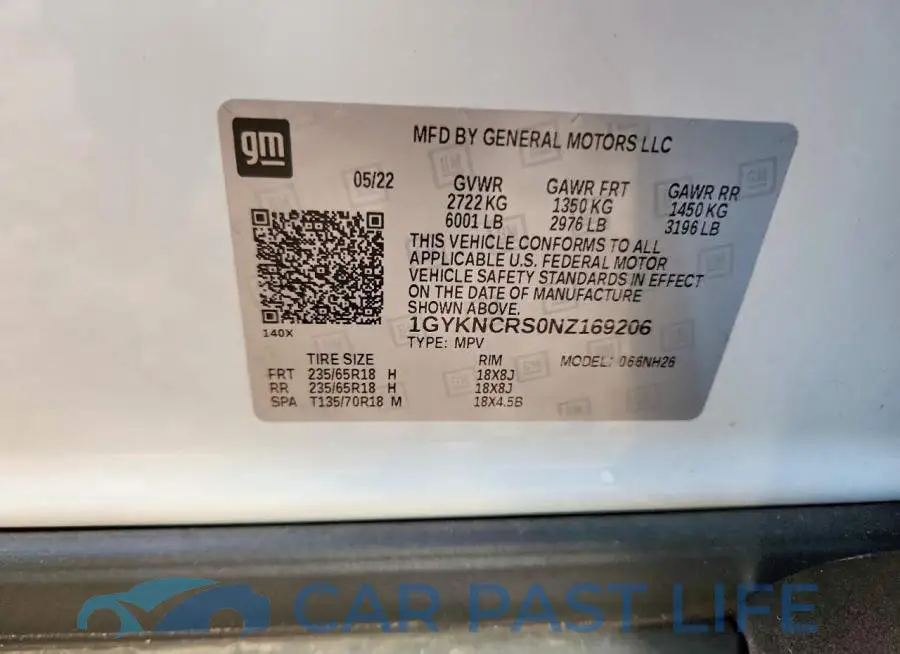 1GYKNCRS0NZ169206# 14