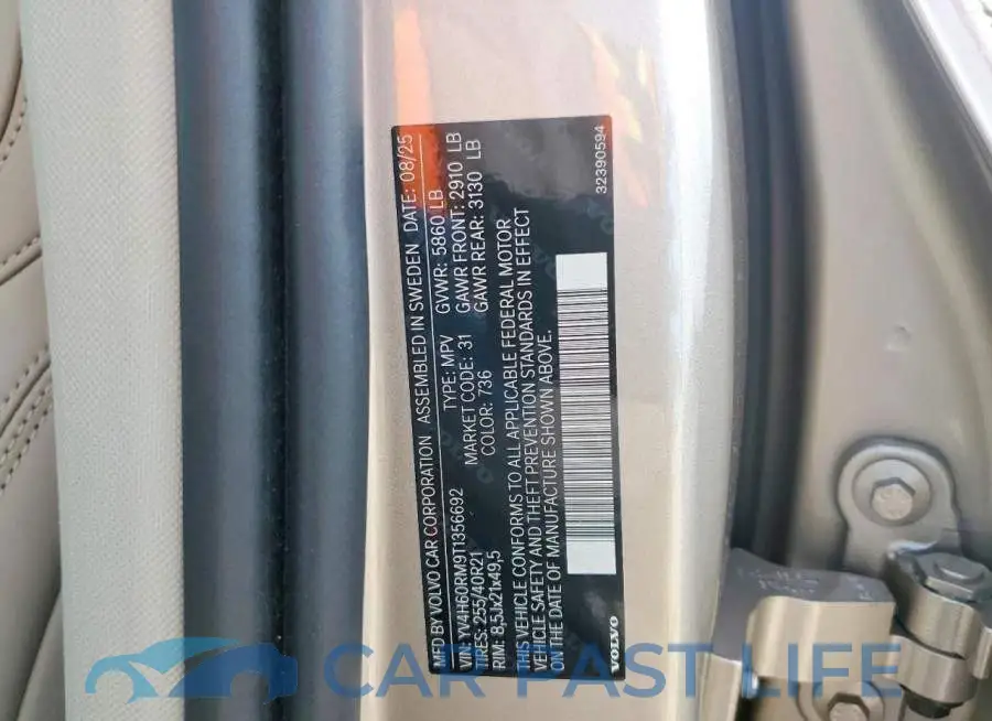 YV4H60RM9T1356692# 12
