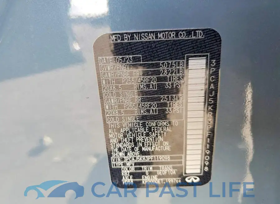 3PCAJ5KR3PF119098# 13