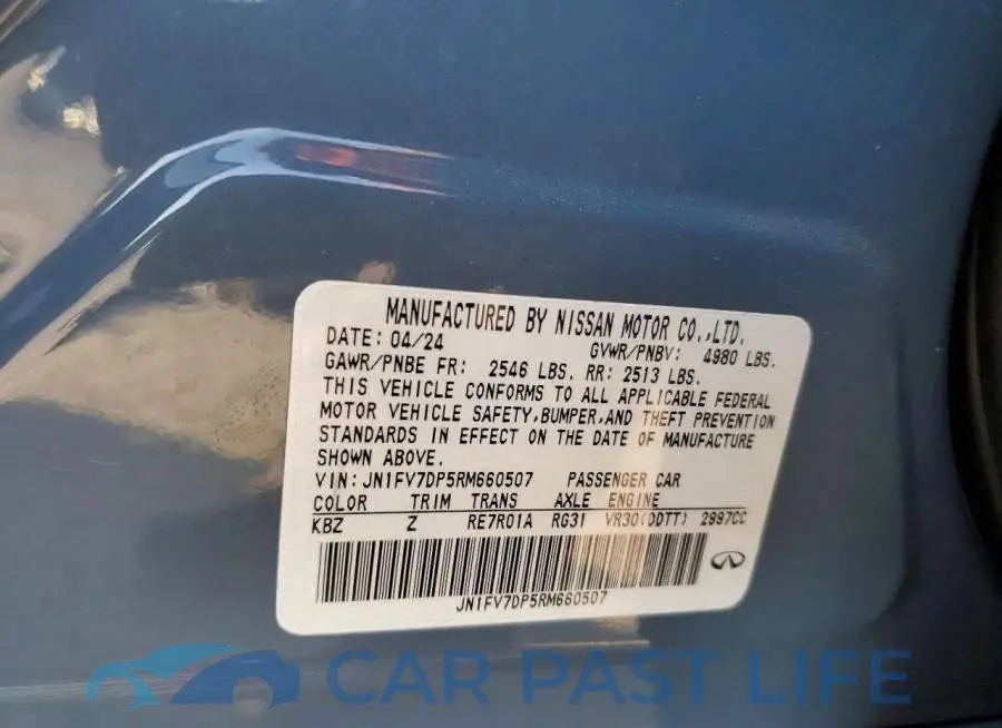 JN1FV7DP5RM660507# 12