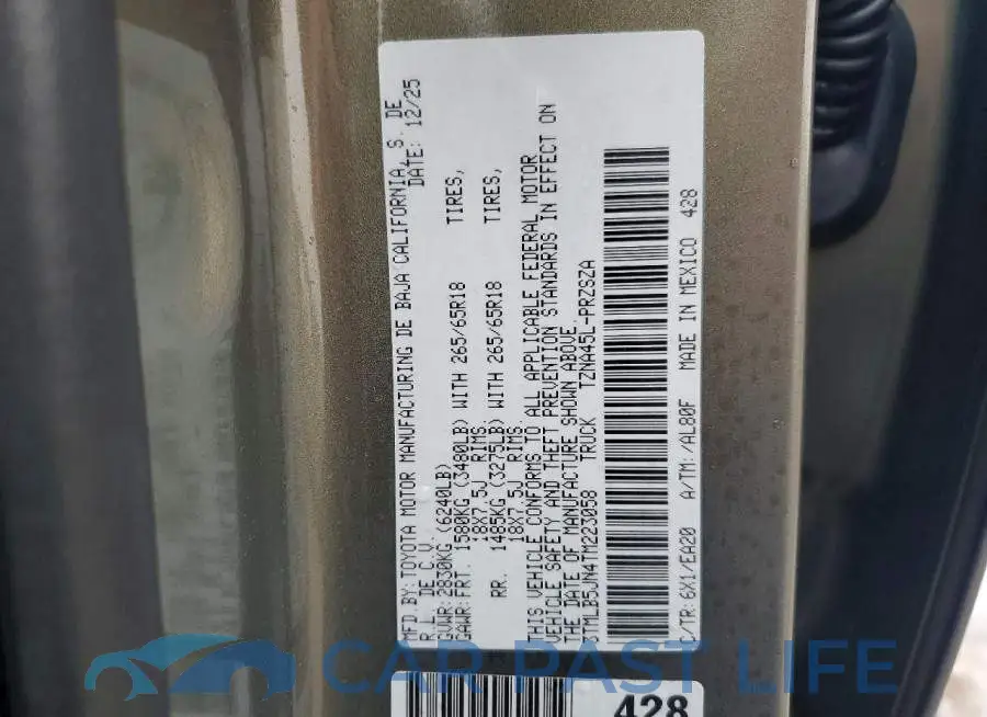 3TMLB5JN4TM223058# 13