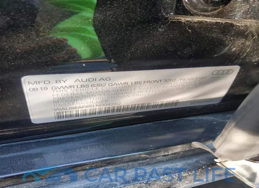 WAU8EAF85LN004282# 12
