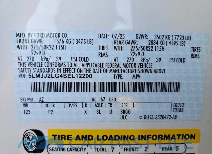 5LMJJ2LG4SEL12200# 14