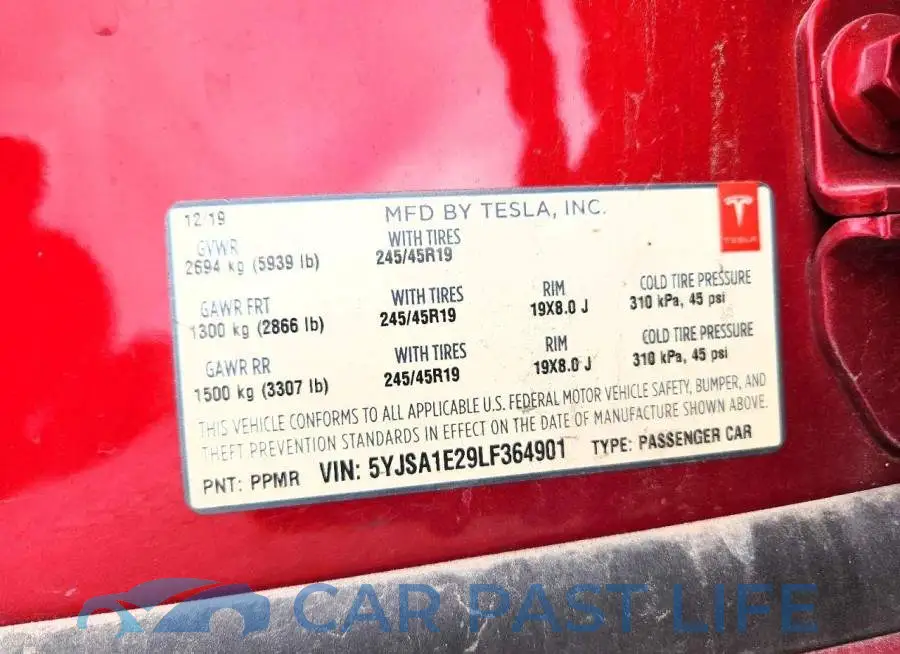 5YJSA1E29LF364901# 13