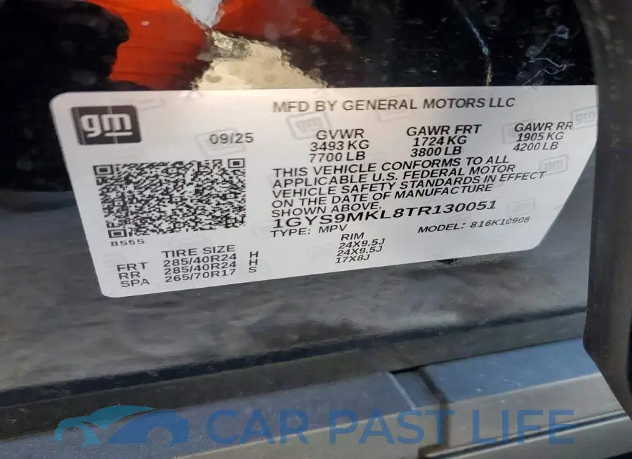 1GYS9MKL8TR130051# 13