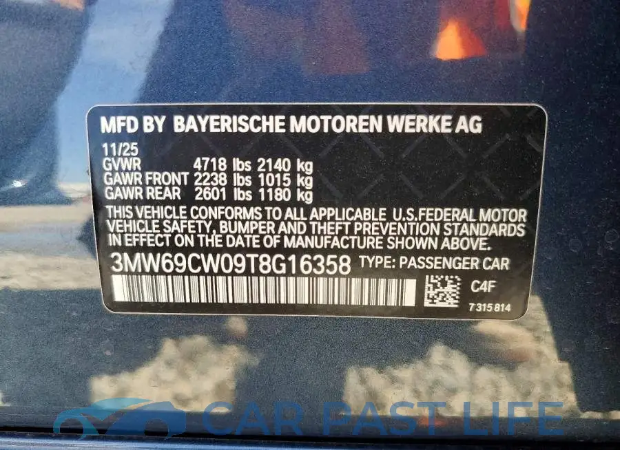 3MW69CW09T8G16358# 12