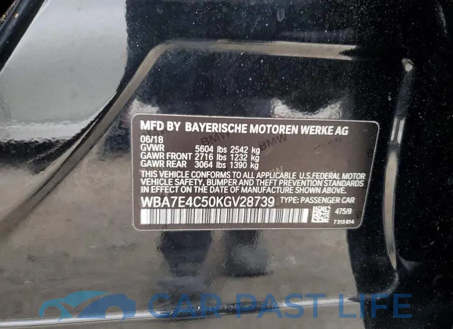WBA7E4C50KGV28739# 12