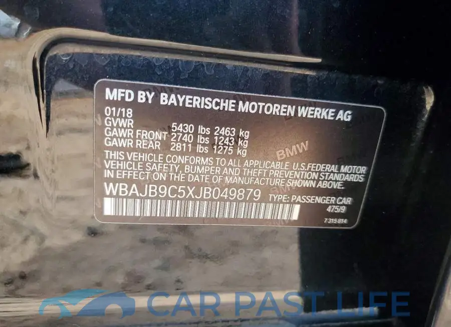 WBAJB9C5XJB049879# 12